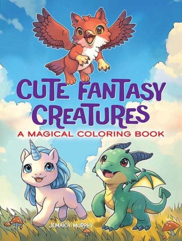 Cute Fantasy Creatures: A Magical Coloring Book av Jemaica Cloud