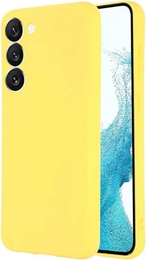 Liquid silikondeksel Samsung Galaxy S23 - Gul