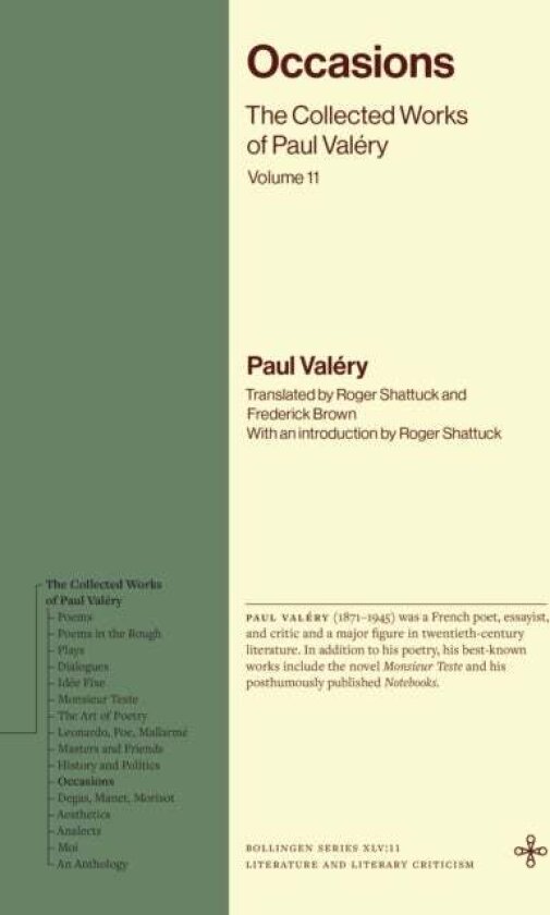 Occasions av Paul Valery