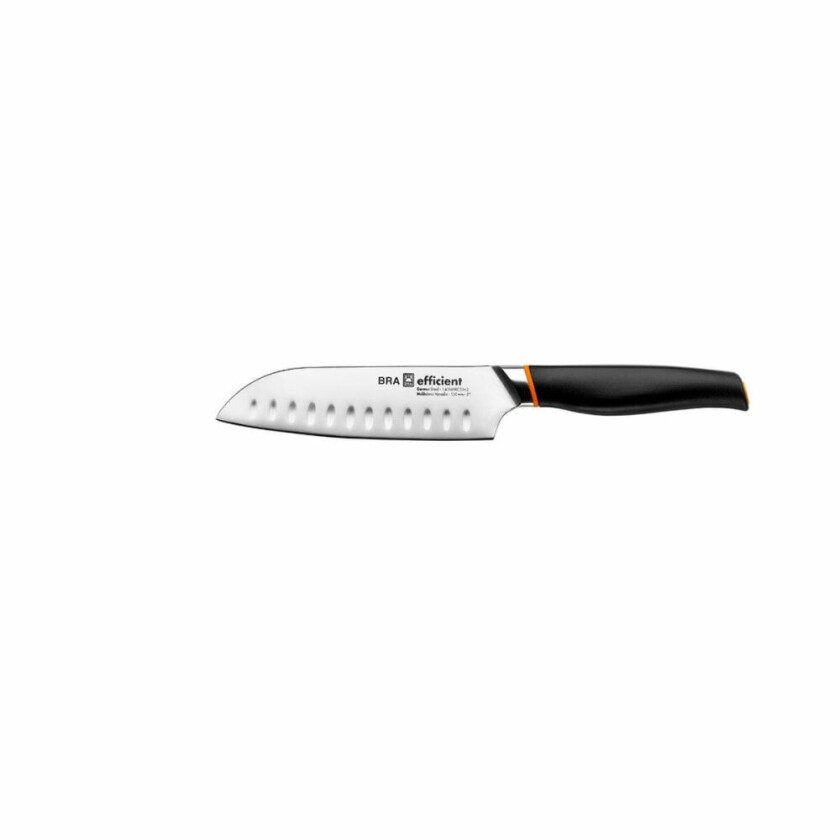 Santoku kniv BRA A198003 Sort Grå Rustfritt stål