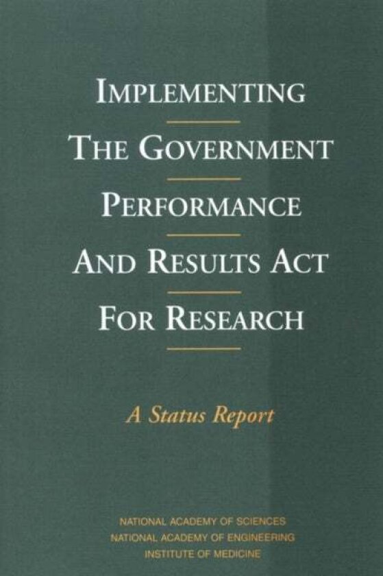 Implementing the Government Performance and Results Act for Research