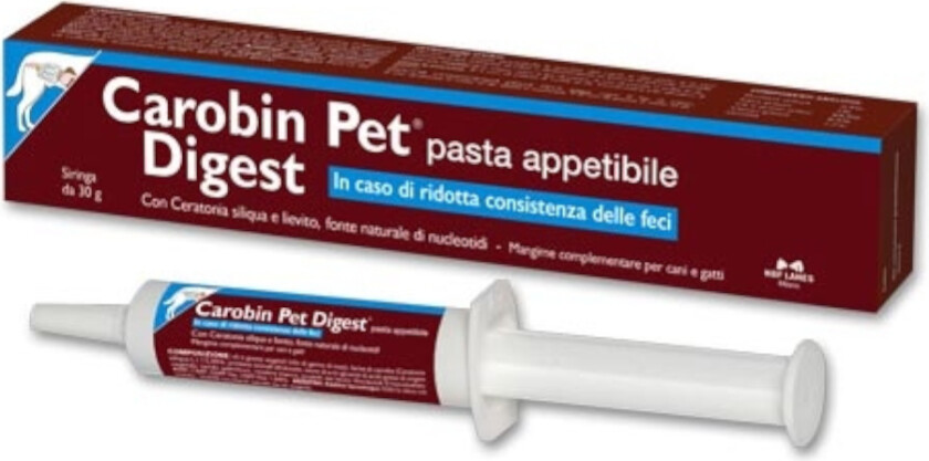 Carobin Pet Digest Paste Kosttilskudd for hunder og katter - Sett %: 2 x 30 g