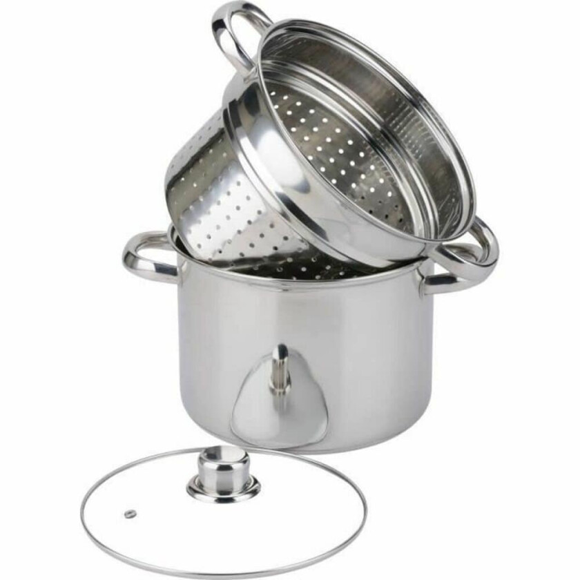 dampbåt med stekepanne Baumalu à 20 cm Metall Rustfritt stål 5 L