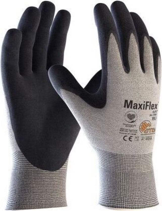 MaxiFlex 34-774B Elite Monteringshanske grå 11