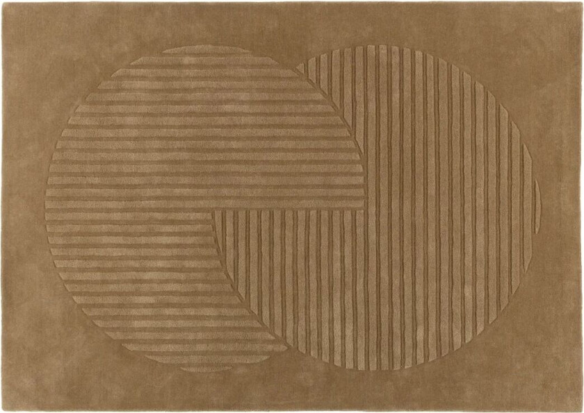 Levels ullteppe circles beige 200 x 300 cm