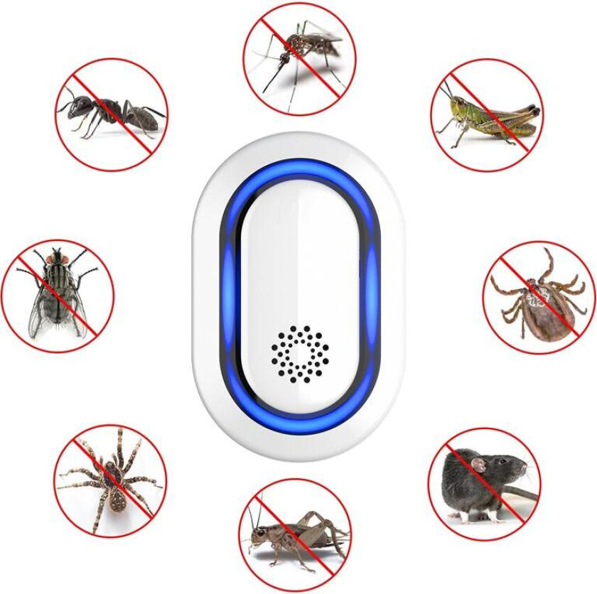 Ultrasonisk skadedyrbekjempelse mot insekter plugges inn i stikkontakter