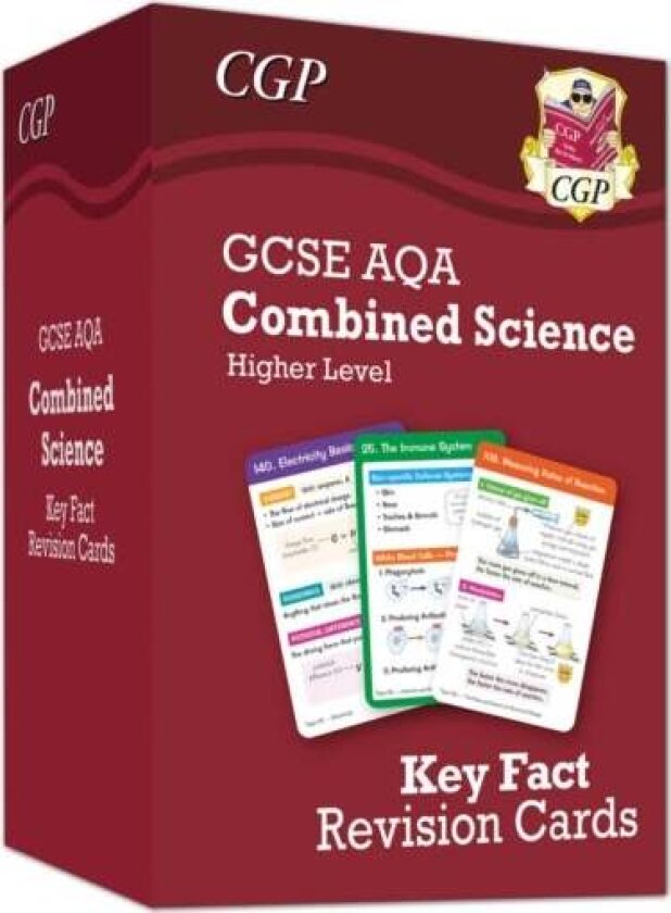 New GCSE Combined Science AQA Higher Key Fact Revision Cards - Summary cards for quick revision av CGP Books