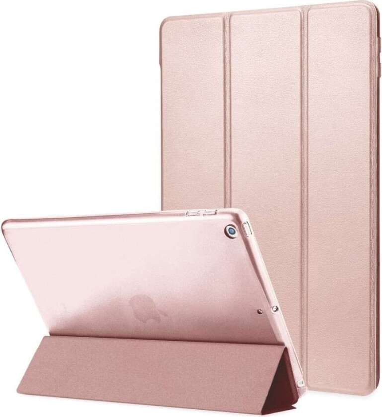 INF iPad 9.7 2017 Smart Cover Case med hardplast deksel - Rosegull