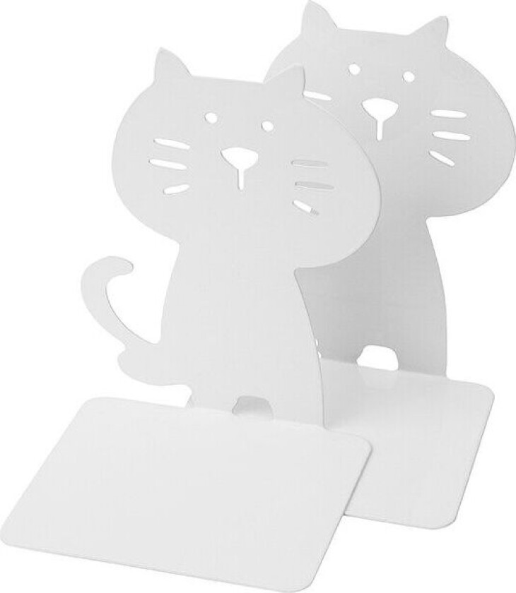 Bokstøtte Katt Hvit 2-pk Burde