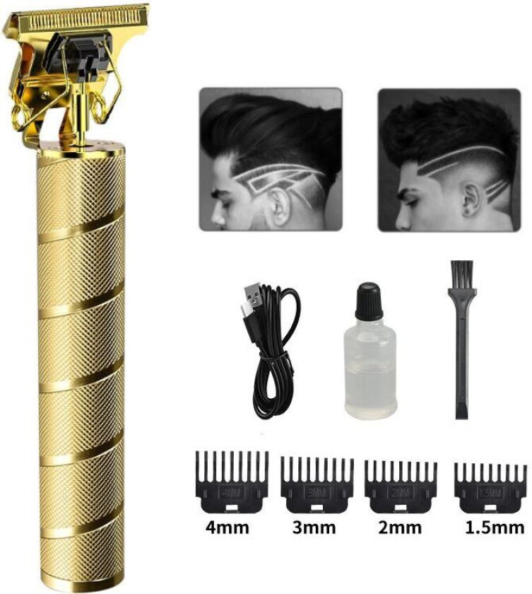 INF Elektrisk hårklipper/trimmer Gull