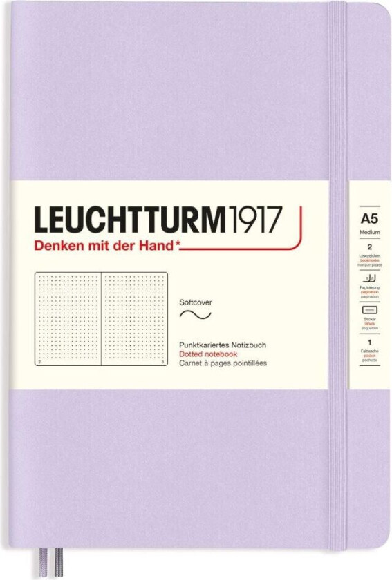 Notatbok A5 Myk Prikket Fiol Leuchtturm1917