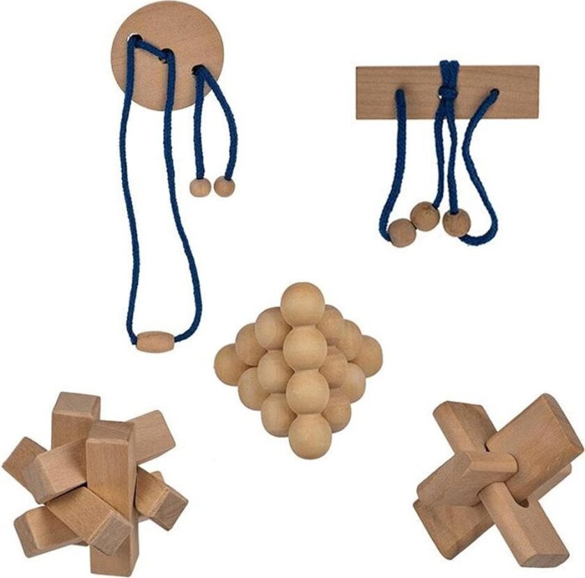 2-Pack - Träpussel - Pussel - Tankespel / Hjärngympa