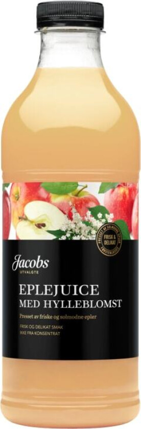 Eplejuice m/Hylleblomst 1l Jacobs