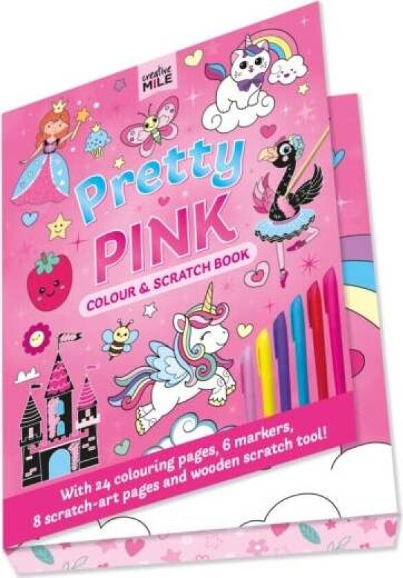 Pretty in Pink Colour and Scratch Book av Creative Mile