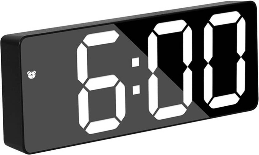 Sort digital vekkerklokke