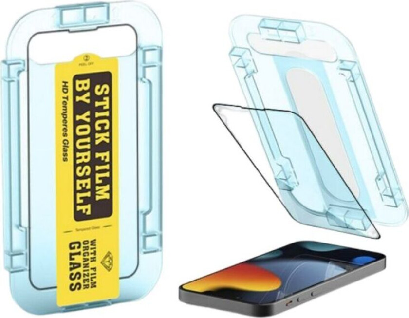 Klar skjermbeskytter med profesjonell posisjoneringshjelp Gjennomsiktig iPhone 13 Pro MAX