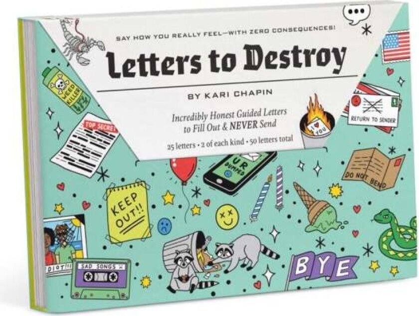 Knock Knock Letters to Destroy Journal av Knock Knock