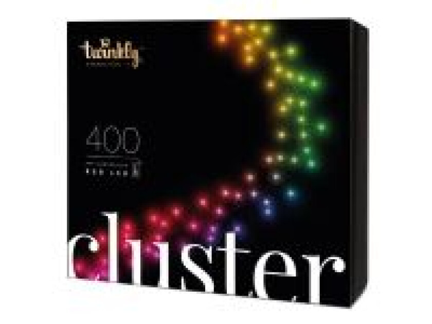 Twinkly Cluster 400 Multicolor RGB LED-er - 6 meter/400 lys