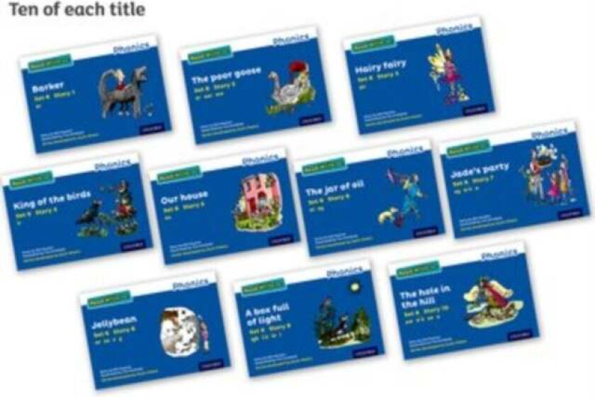 Bilde av Read Write Inc. Phonics: Blue Set 6 Core Storybooks (Pack of 100) av Gill Munton