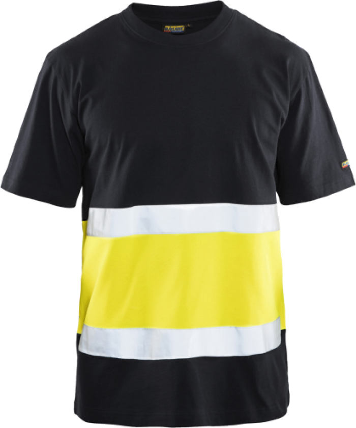 High Vis T-skjorte Svart/High Vis