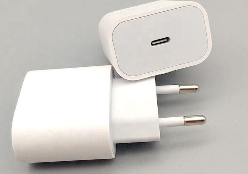 USB-C HURTIGLADER for EU-veggkontakt hvit 20W iPhone