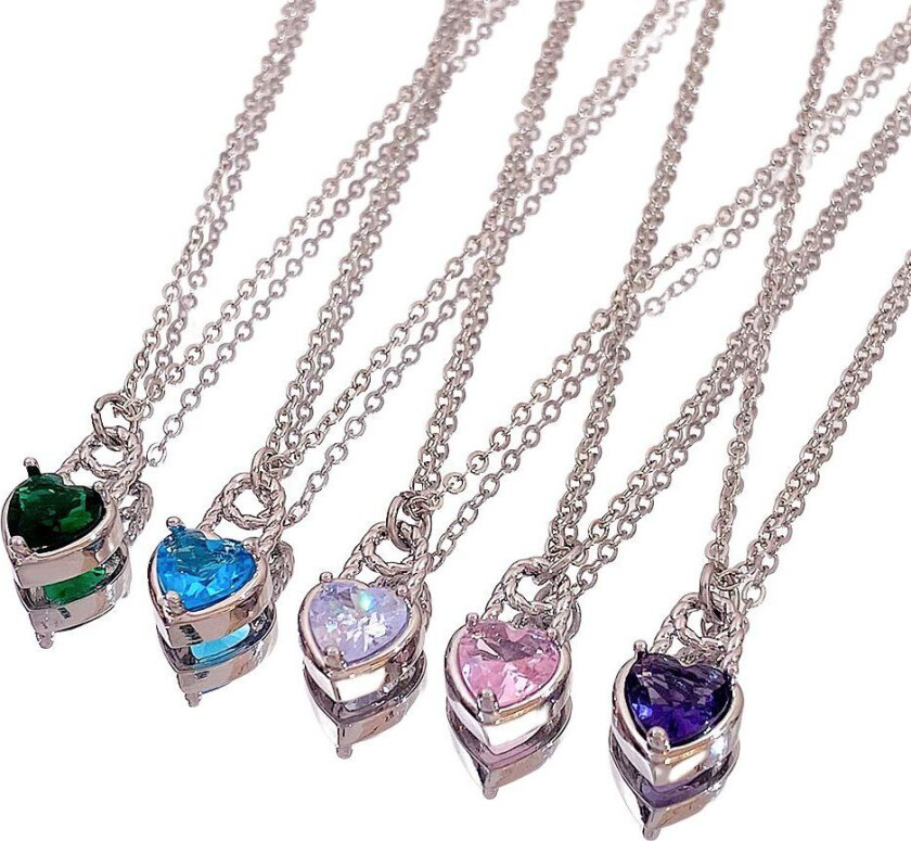 Hjerte anheng halskjeder vennskap halskjede for bestevenner 5-pak