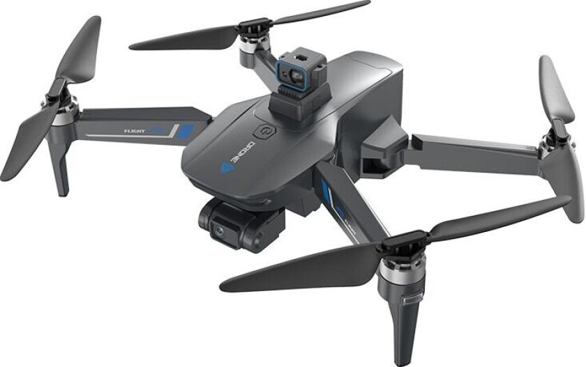 INF 4K Drone med sammenleggbar design, to kamera, som unngår hindringer Sort