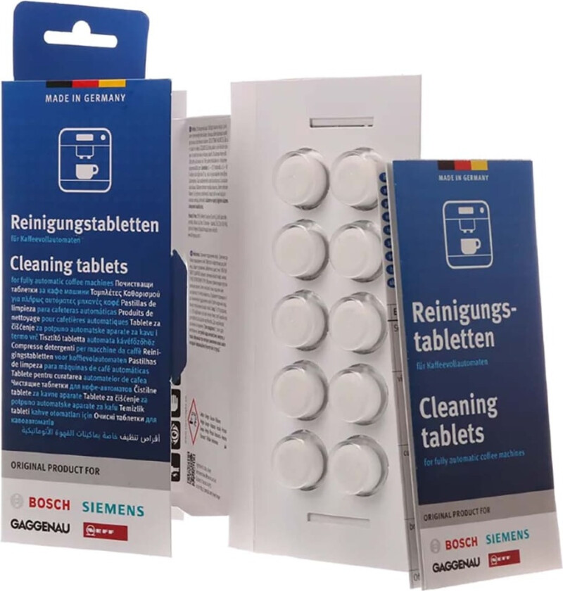 Siemens Rengjøringstabletter kaffemaskin 10-pk