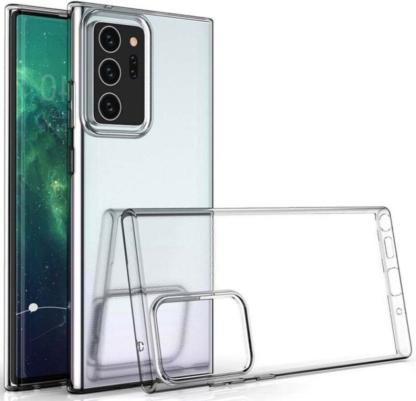 Silikondeksel gjenomsiktig Galaxy Note 20 Ultra