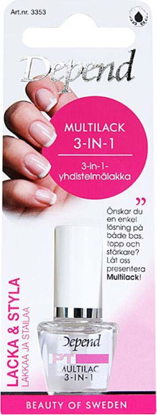 Multi-Nail Polish 3-in-1, Alle farger