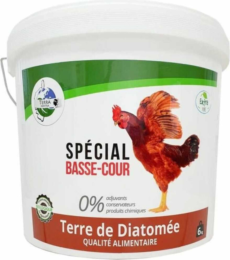 Organisk gjødsel TERRA NOSTRA Diatomée Jord Hønsegård 6 Kg