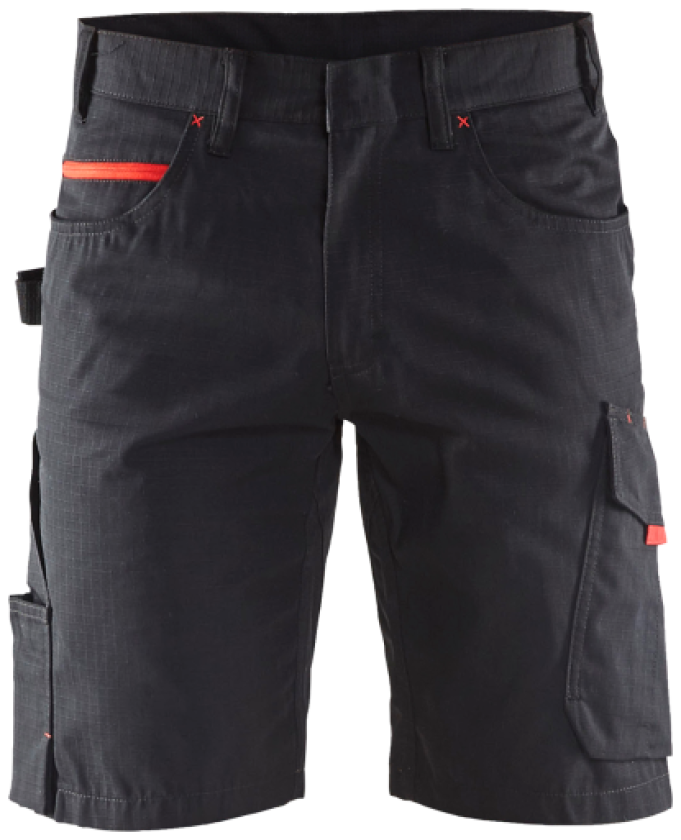 Service Shorts Svart/Rød C56