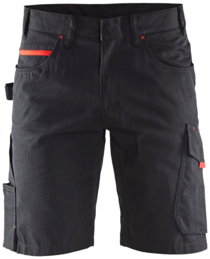 Service Shorts Svart/Rød C56