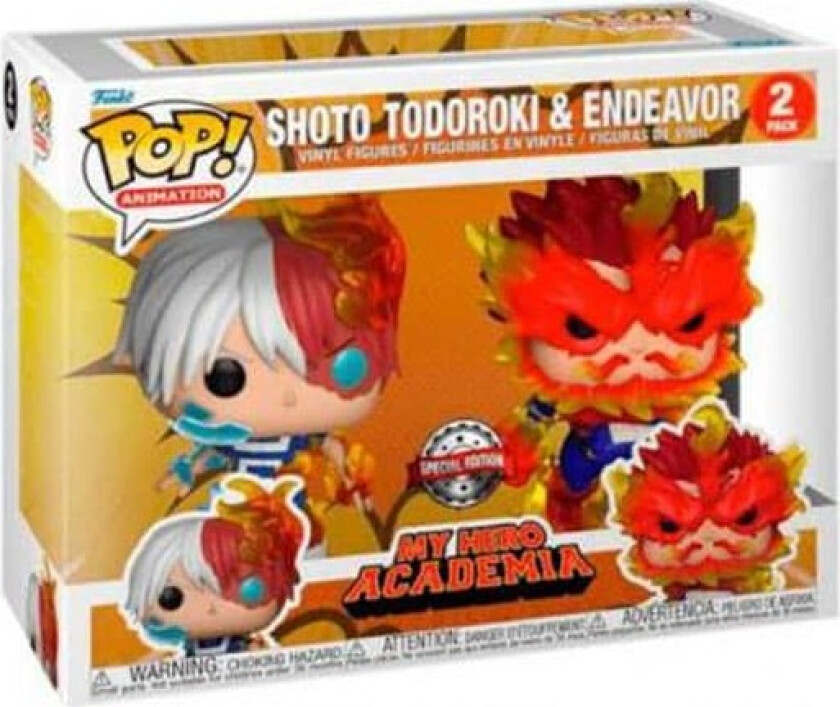 Funko Pop! 2-pack Animation: My Hero Academia S9 - Shoto Todoroki Endeavor (special Edition) Vinyl Figure