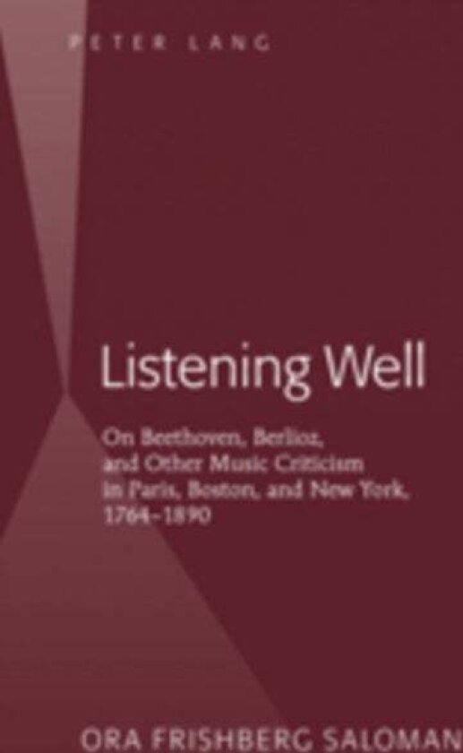 Listening Well av Ora Frishberg Saloman