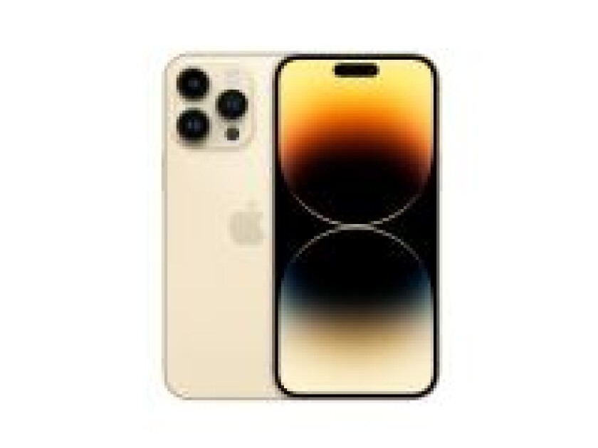 iPhone 14 Pro Max - 5G smartphone - dobbelt-SIM / Internminne 256 GB - OLED-display - 6.7 - 2796 x 1290 pixels (120 Hz) - 3x bakkamera 48 MP, 12 MP, 12 MP - front camera 12 MP - gull