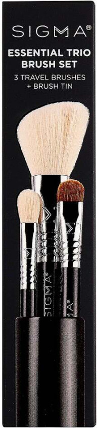 Essential Trio Brush Set Black 3pcs