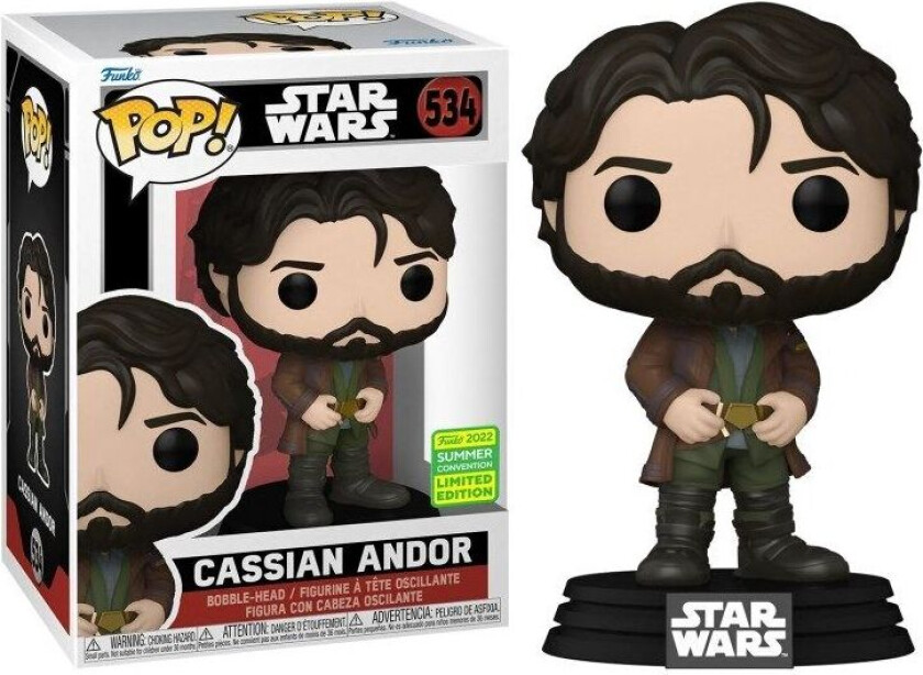 Funko Pop! : Star Wars - Cassian Andor (convention Limited Edition) #534 Bobble-head Vinyl Figure
