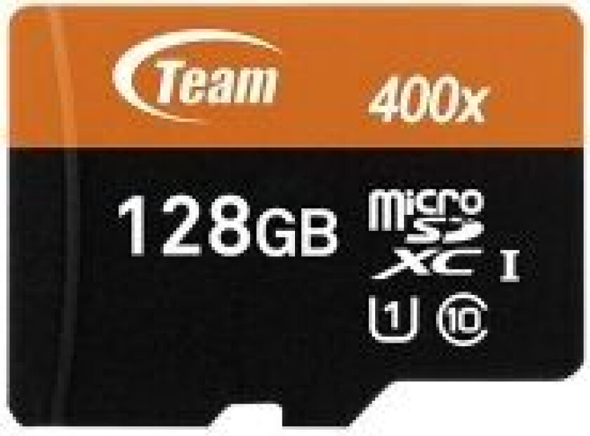 Team - Flashminnekort - 128 GB - UHS Class 1 / Class10 - 400x - microSDXC UHS-I