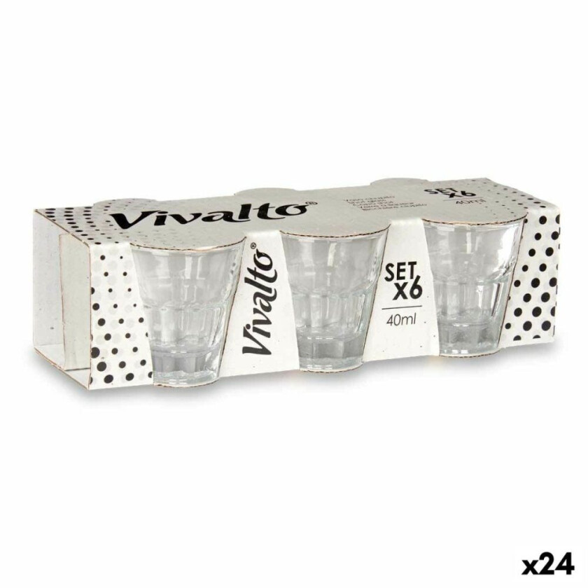 Sett med snapseglass Glass 24 kvantum 40 ml