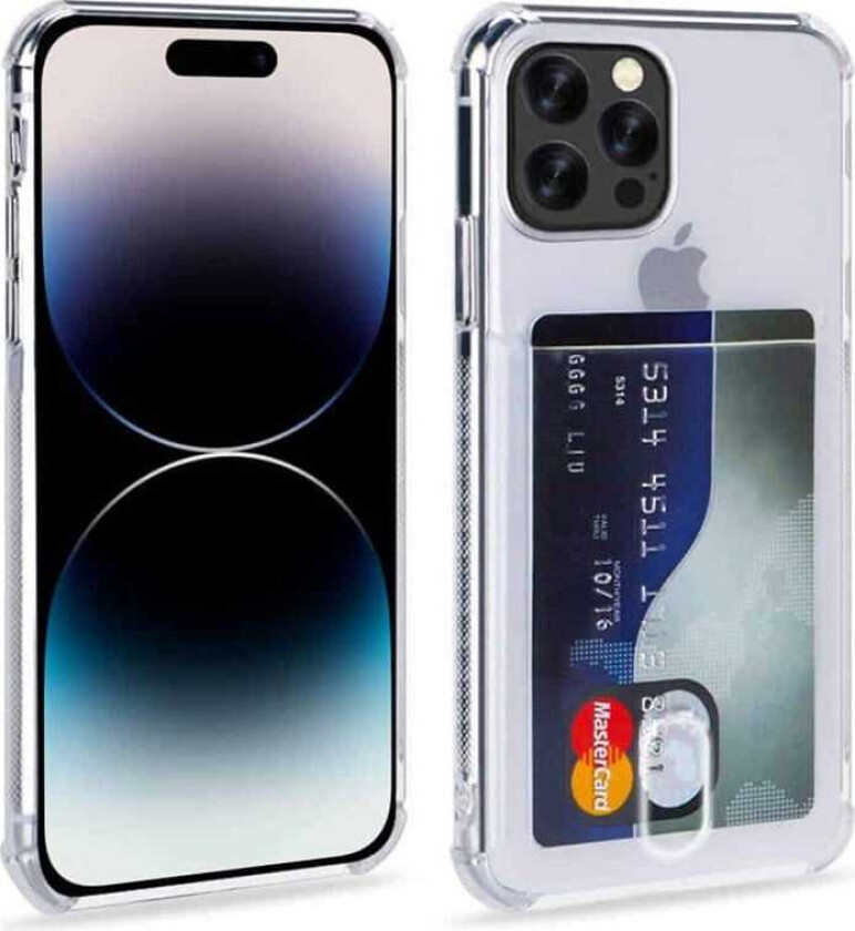 Silikon deksel med kort iPhone 15 Pro Max