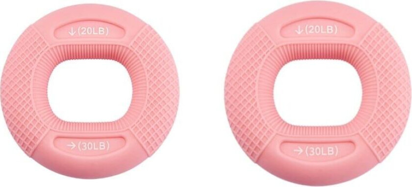 INF Finger Trainer Silikon Hand Trainer Ring Hand Grip Trainer 20-30 pund Rosa