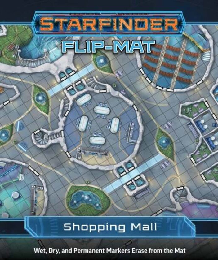 Starfinder Flip-Mat: Shopping Mall av Damien Mammoliti