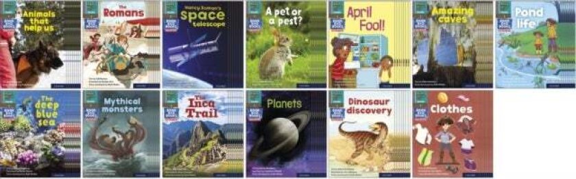 Read Write Inc. Phonics Book Bag Books: Set 7 Grey: Grey Set 7 Non-fiction Book Bag Books (Pack of 130) av Abbie Rushton