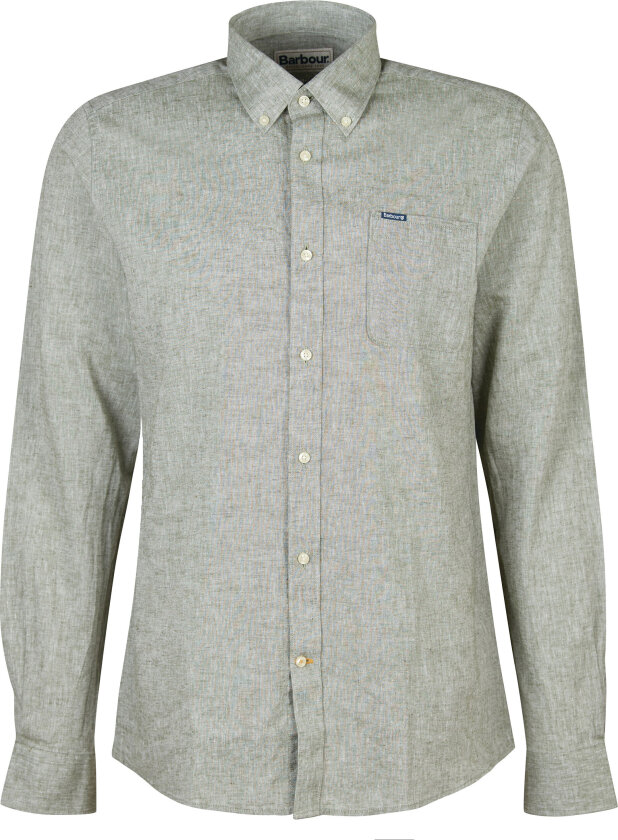 Men's Nelson Tailored Fit Shirt Bleached Olive L, Bleached Olive
