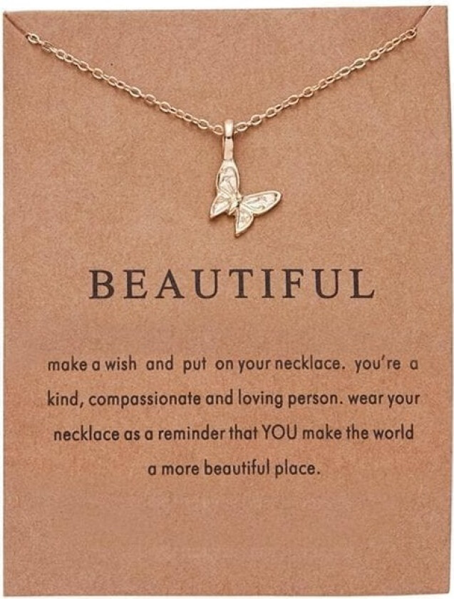 Beautiful Butterfly Necklace in 18K Gold Plated Finish - A Gift Filled with Beauty and Meaning