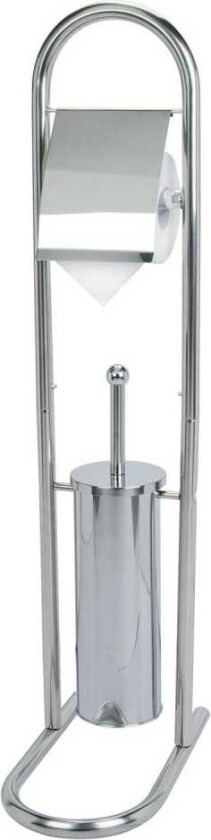 Stativ for Toalettpapir og Børste - Rustfritt Stål