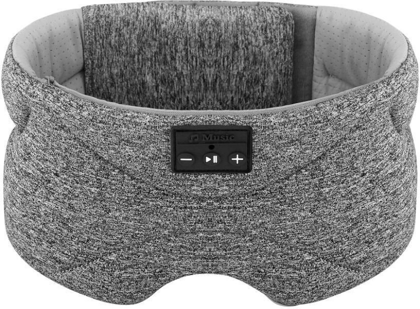 INF Bluetooth Sleep Eye Mask med hvit støy Grå