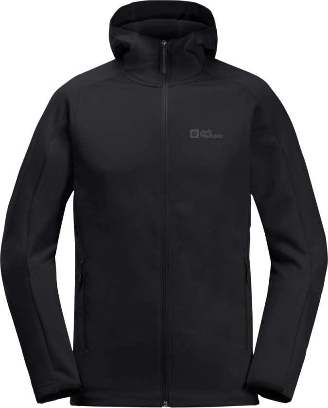 Men's Alpgrat Hooded Full Zip Black S, Black