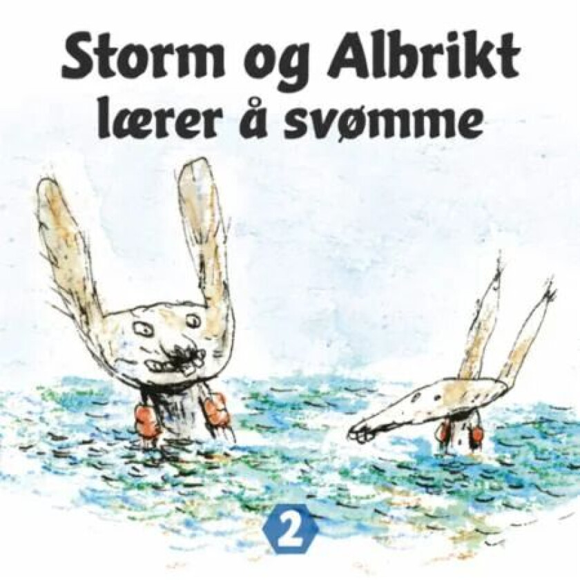 Storm og Albrikt lærer å svømme av Thomas Framnes